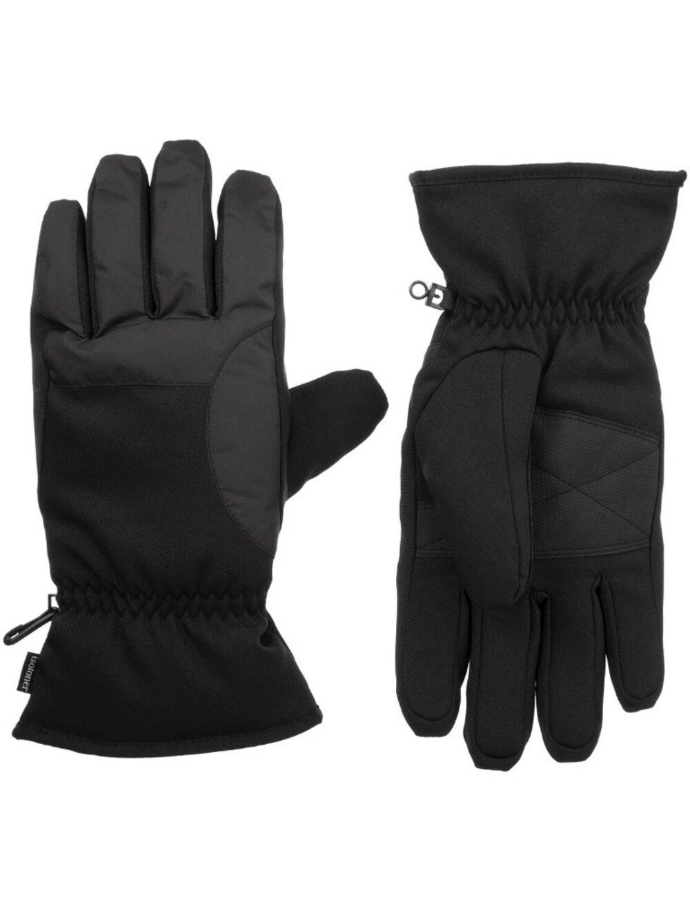 Isotoner Signature Men's Lined Sport Touchscreen Gloves, Black, XL